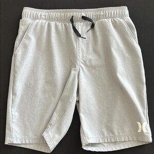 Gray Athletic Shorts with Logo boys Hurley